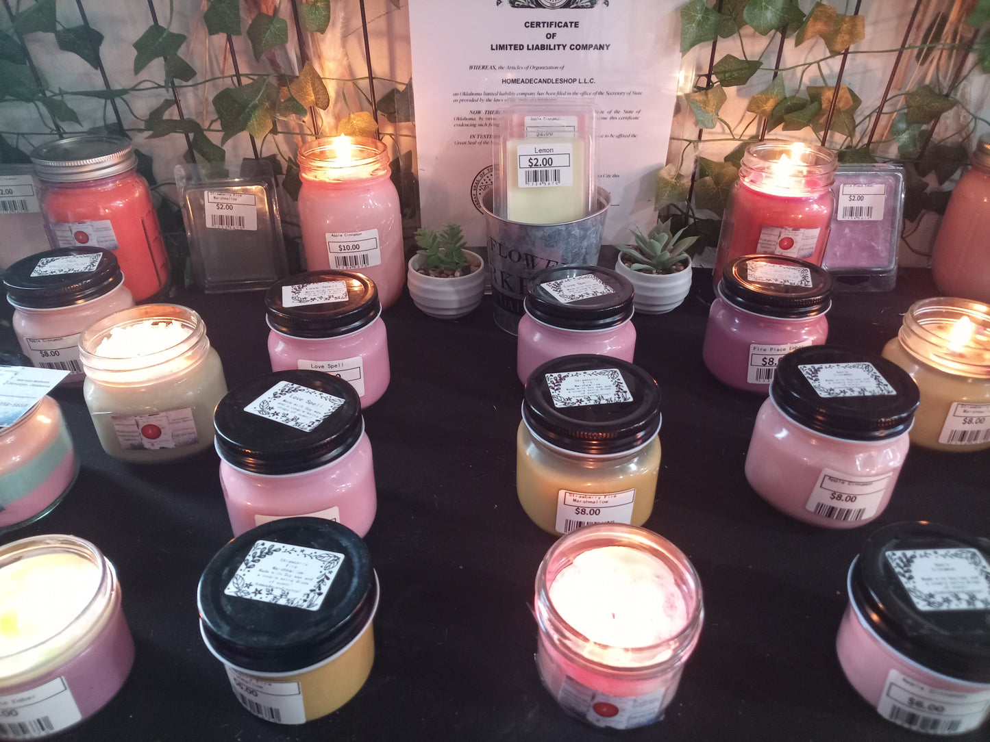 Soy wax Candles